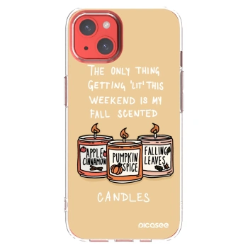 Picasee silikonski prozorni ovitek za Apple iPhone 13 - Candles