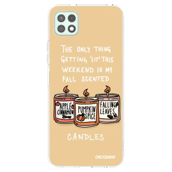 Picasee silikonski prozorni ovitek za Samsung Galaxy A22 A226B 5G - Candles