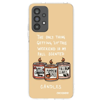 Picasee silikonski prozorni ovitek za Samsung Galaxy A73 5G - Candles