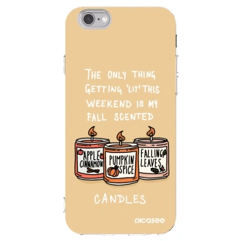 Picasee silikonski prozorni ovitek za Apple iPhone 6/6S - Candles