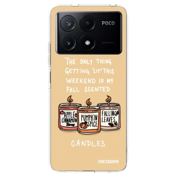 Picasee silikonski prozorni ovitek za Xiaomi Poco X6 Pro - Candles