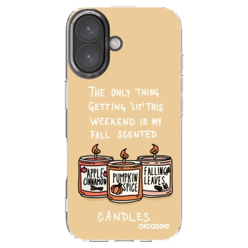 Picasee silikonski prozorni ovitek za Apple iPhone 16 - Candles