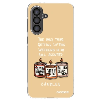 Picasee silikonski prozorni ovitek za Samsung Galaxy A56 5G A566B - Candles