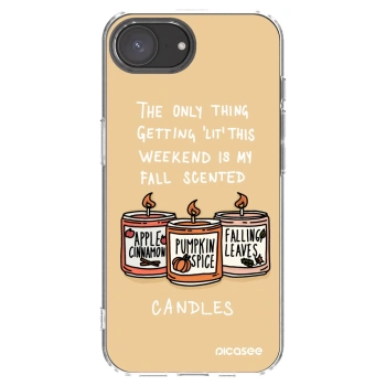 Picasee silikonski prozorni ovitek za Apple iPhone 17e - Candles