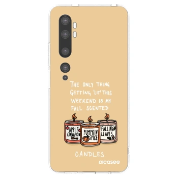 Picasee silikonski prozorni ovitek za Xiaomi Mi Note 10 (Pro) - Candles