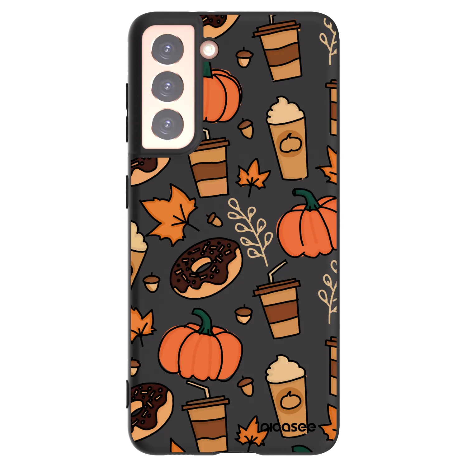 Picasee silikonski črni ovitek za Samsung Galaxy S21 5G G991B - Fallovers