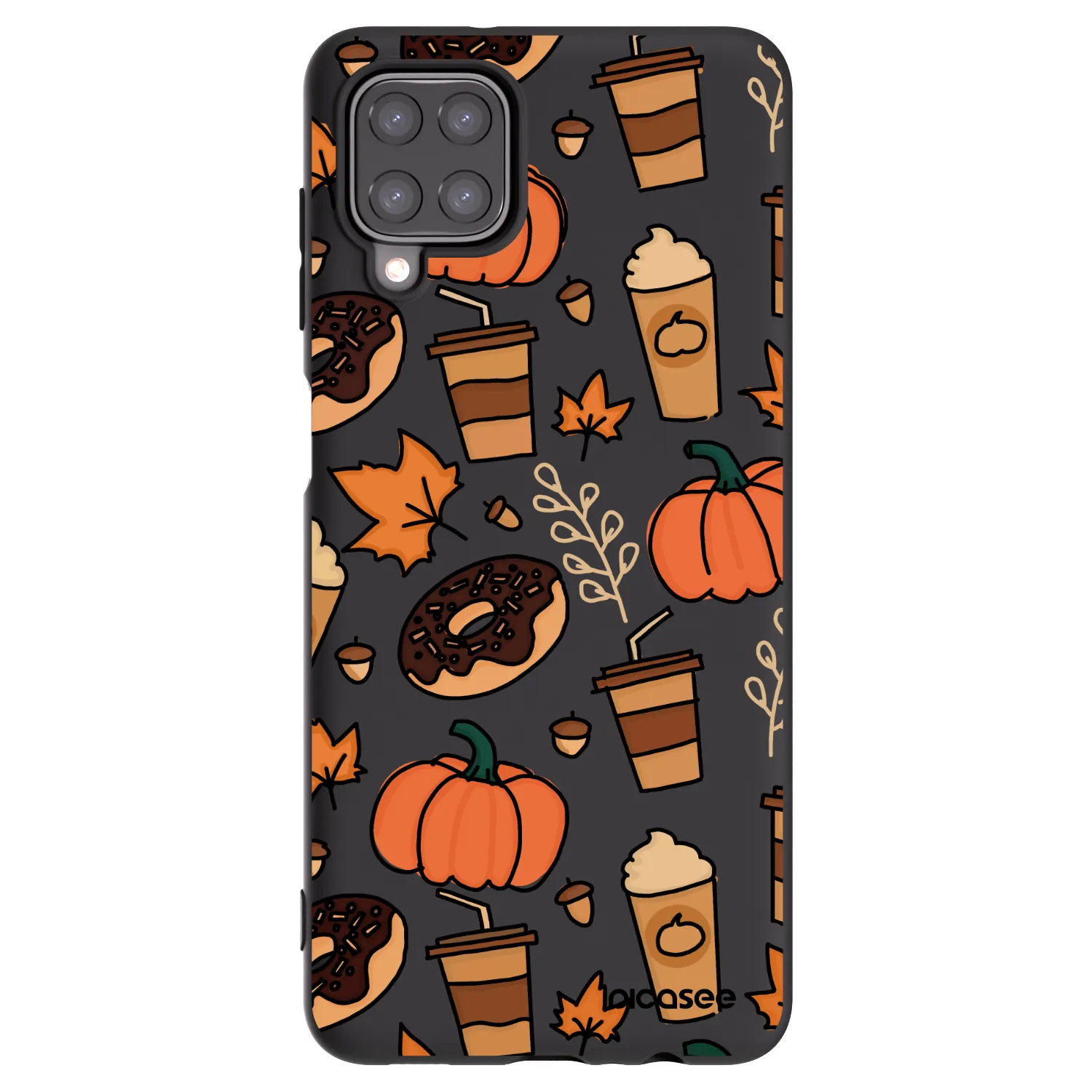Picasee silikonski črni ovitek za Samsung Galaxy A12 A125F - Fallovers