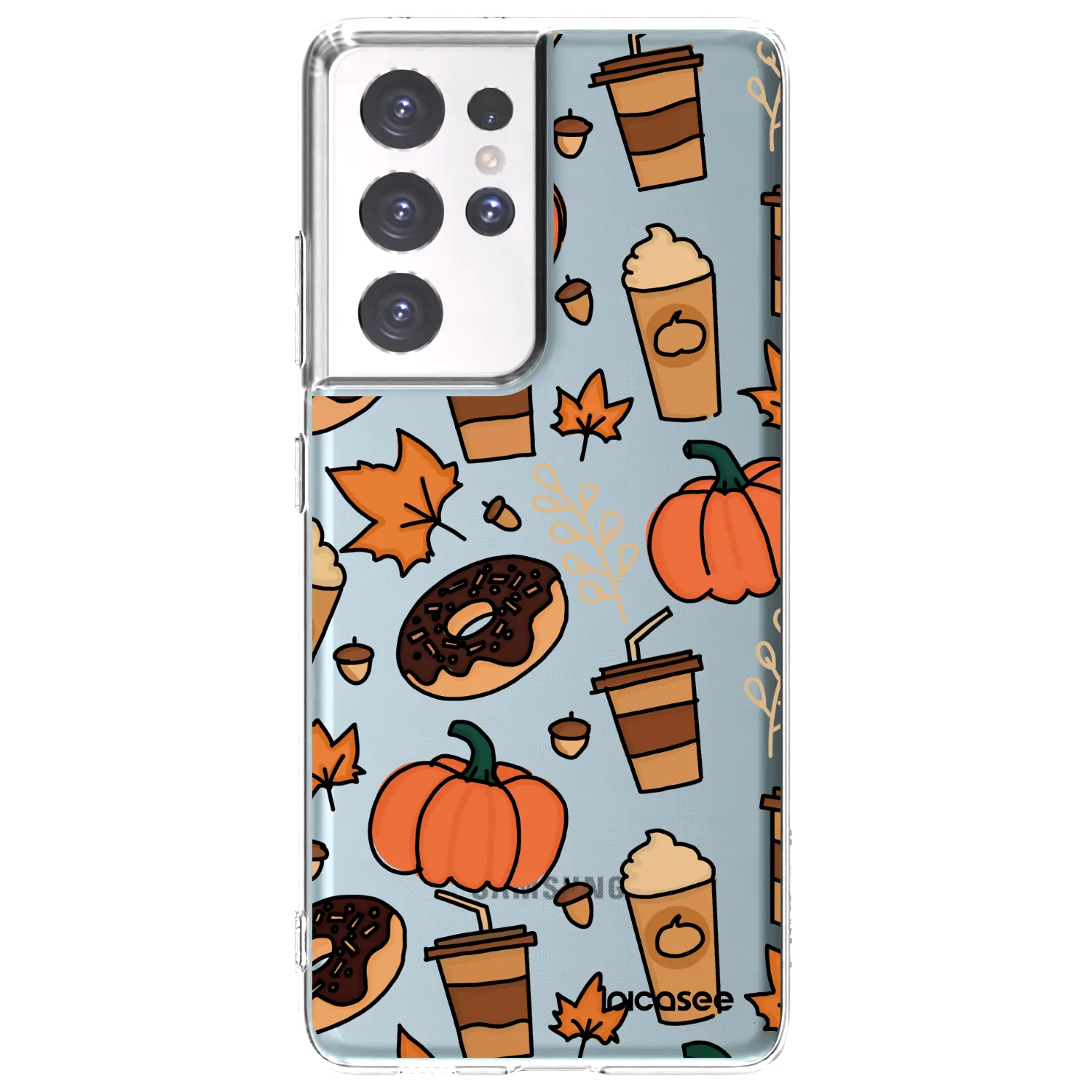 Picasee silikonski prozorni ovitek za Samsung Galaxy S21 Ultra 5G G998B - Fallovers