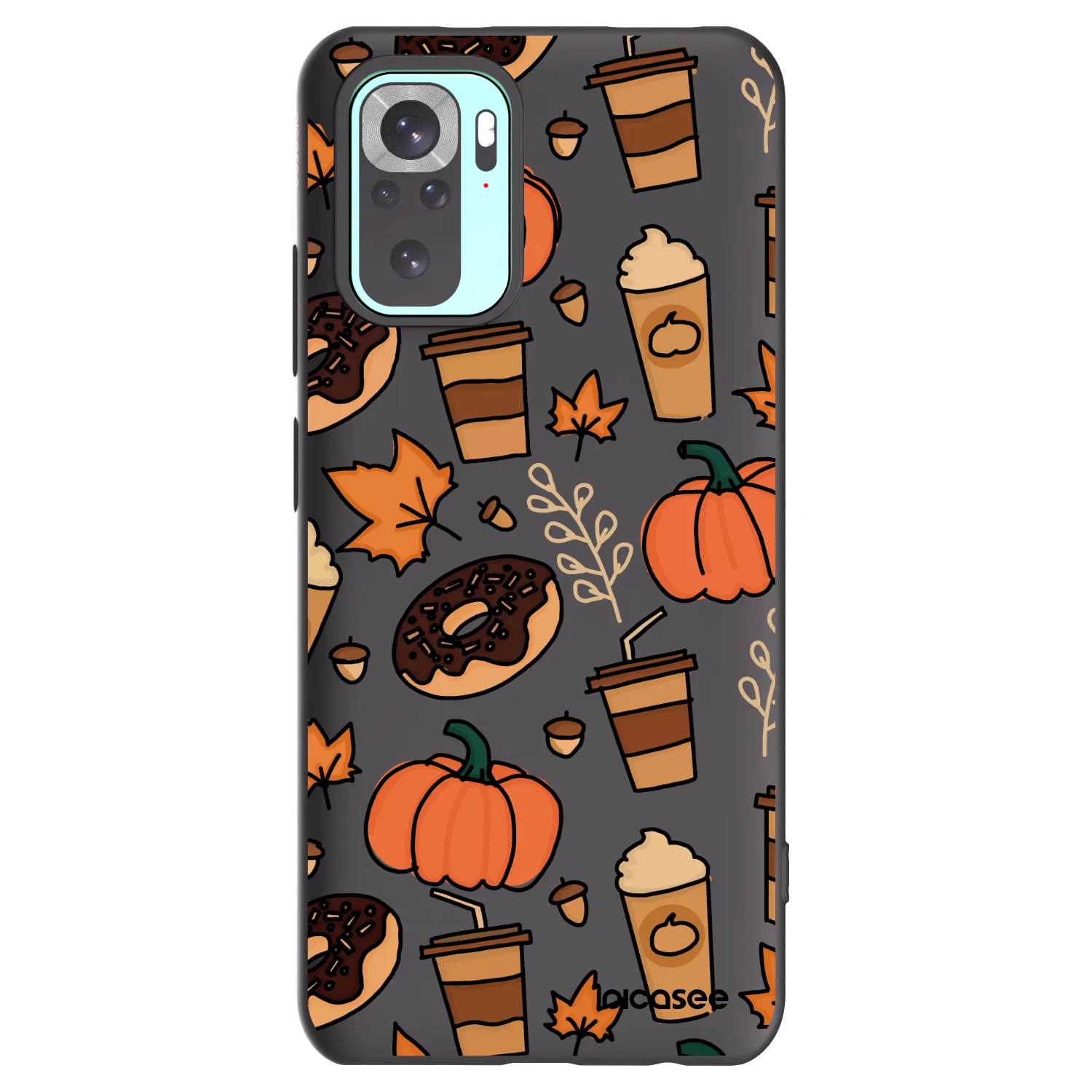 Picasee silikonski črni ovitek za Xiaomi Redmi Note 10 Pro - Fallovers