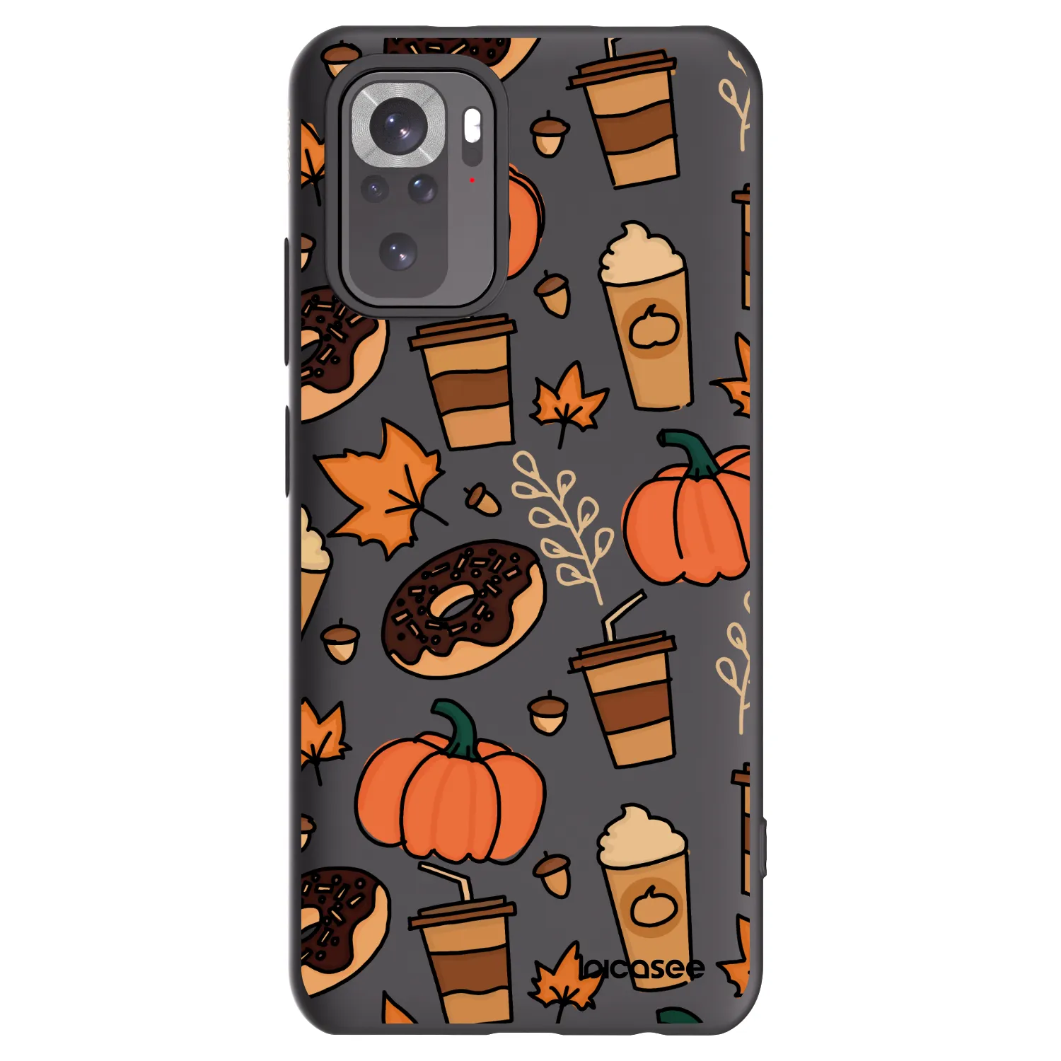 Picasee silikonski črni ovitek za Xiaomi Redmi Note 10S - Fallovers