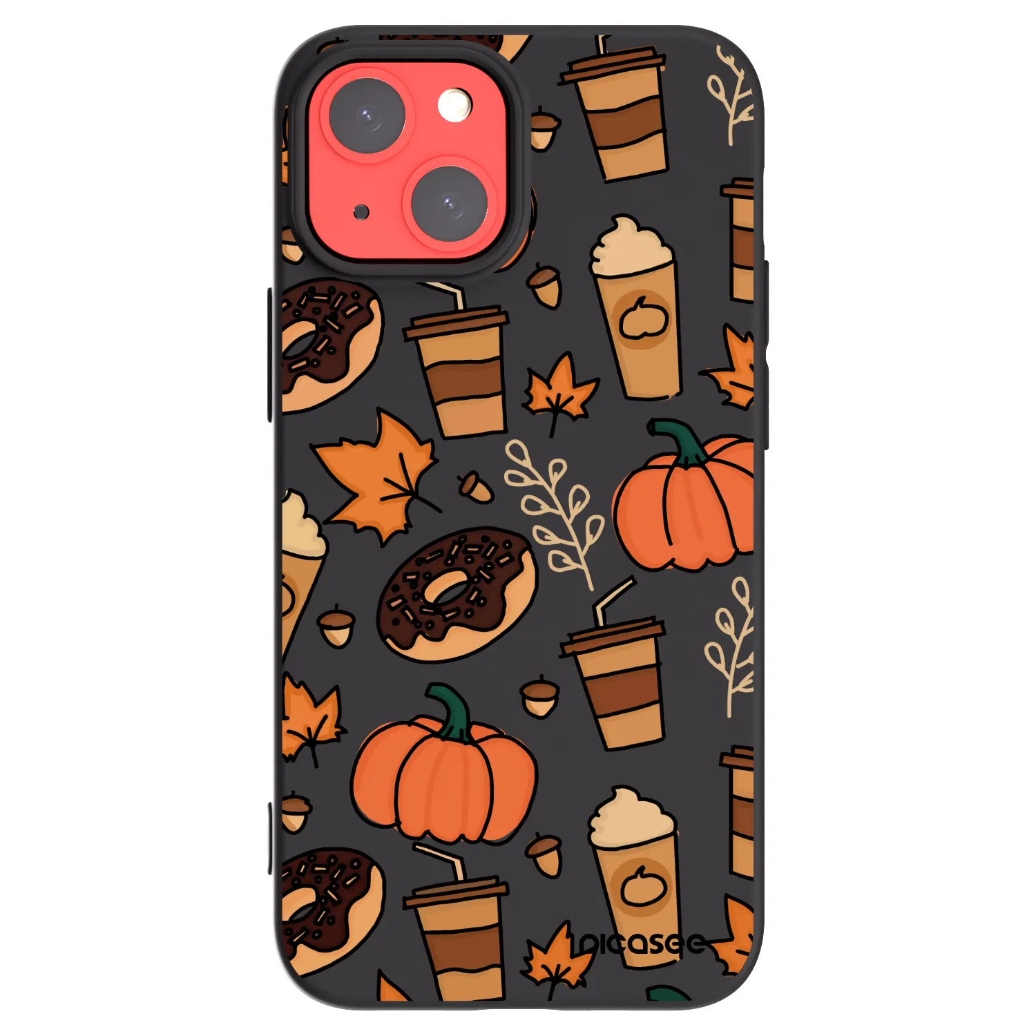 Picasee silikonski črni ovitek za Apple iPhone 13 mini - Fallovers