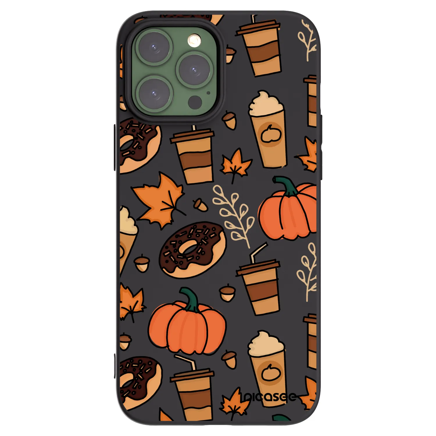 Picasee silikonski črni ovitek za Apple iPhone 13 Pro Max - Fallovers