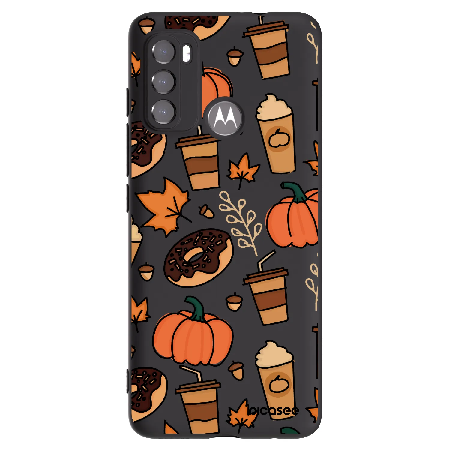 Picasee silikonski črni ovitek za Motorola Moto G60 - Fallovers