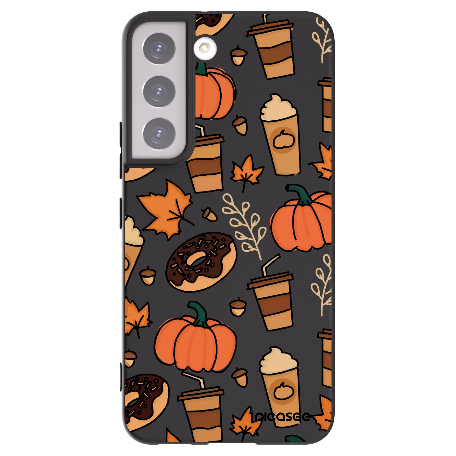 Picasee silikonski črni ovitek za Samsung Galaxy S22 5G - Fallovers