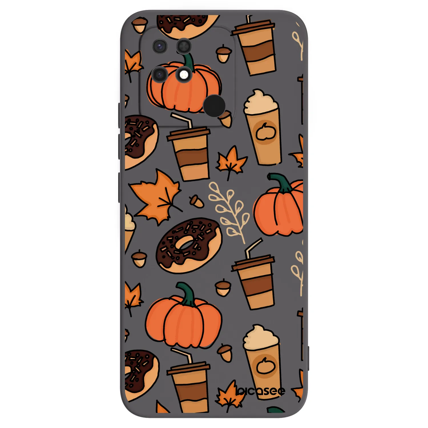 Picasee silikonski črni ovitek za Xiaomi Redmi 10C - Fallovers