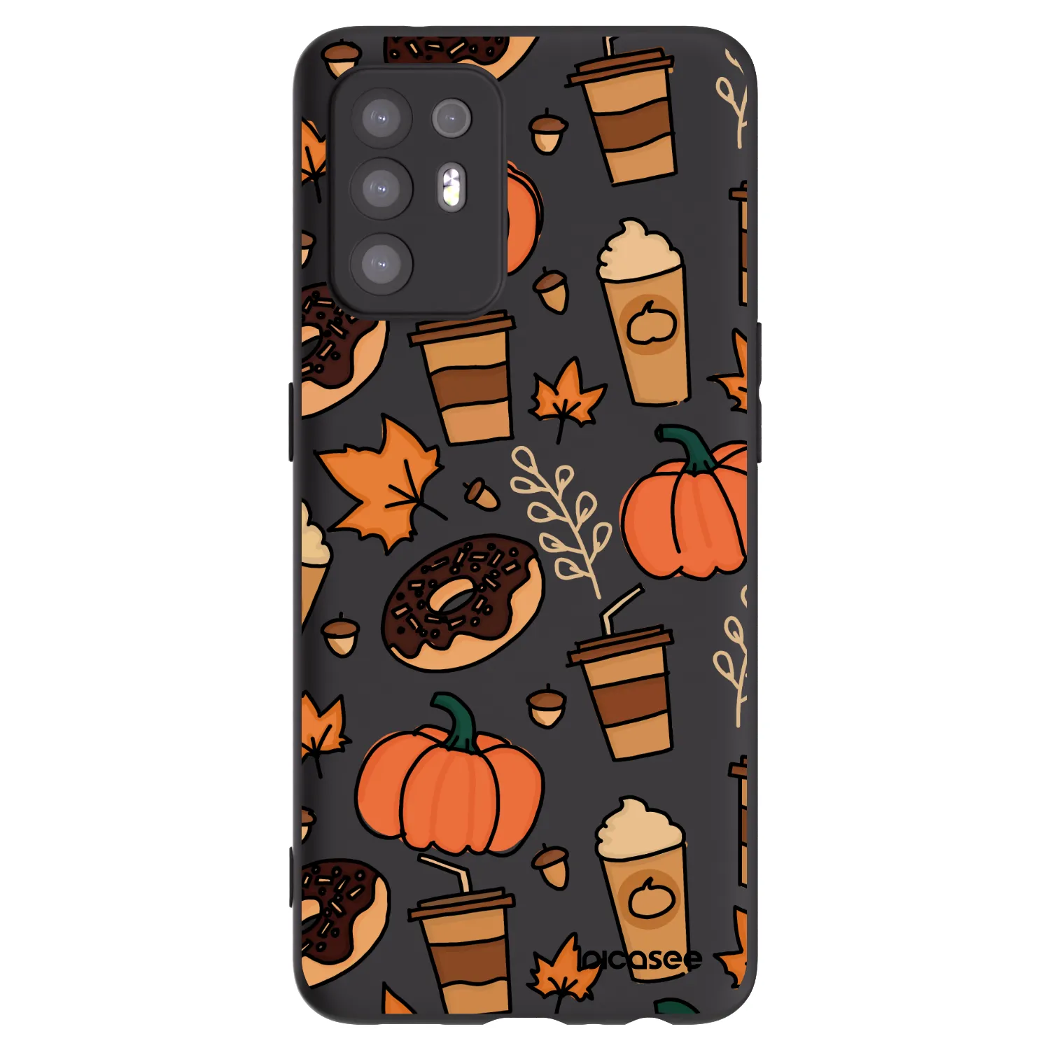 Picasee silikonski črni ovitek za OPPO A94 5G - Fallovers