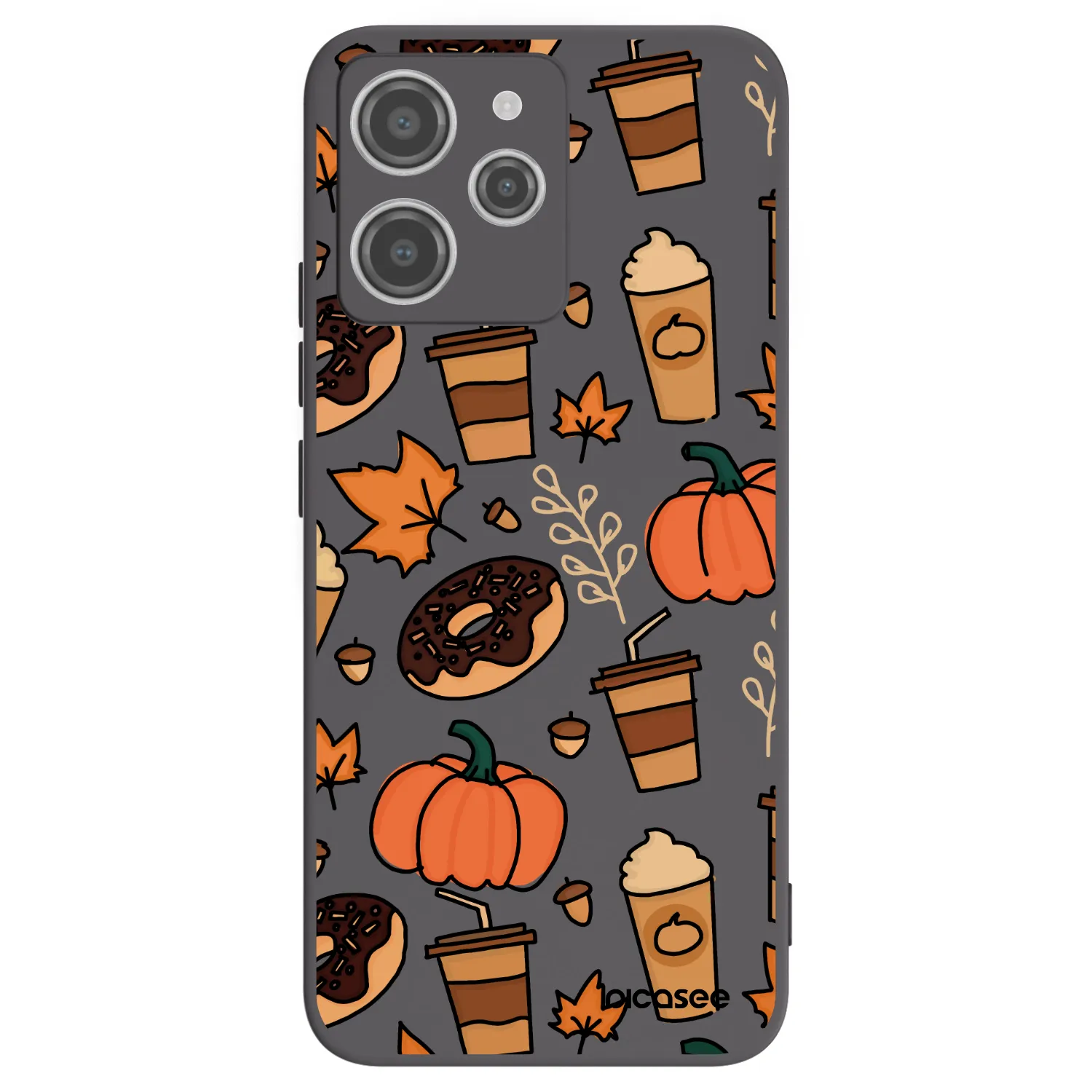 Picasee silikonski črni ovitek za Xiaomi Redmi 12 4G - Fallovers