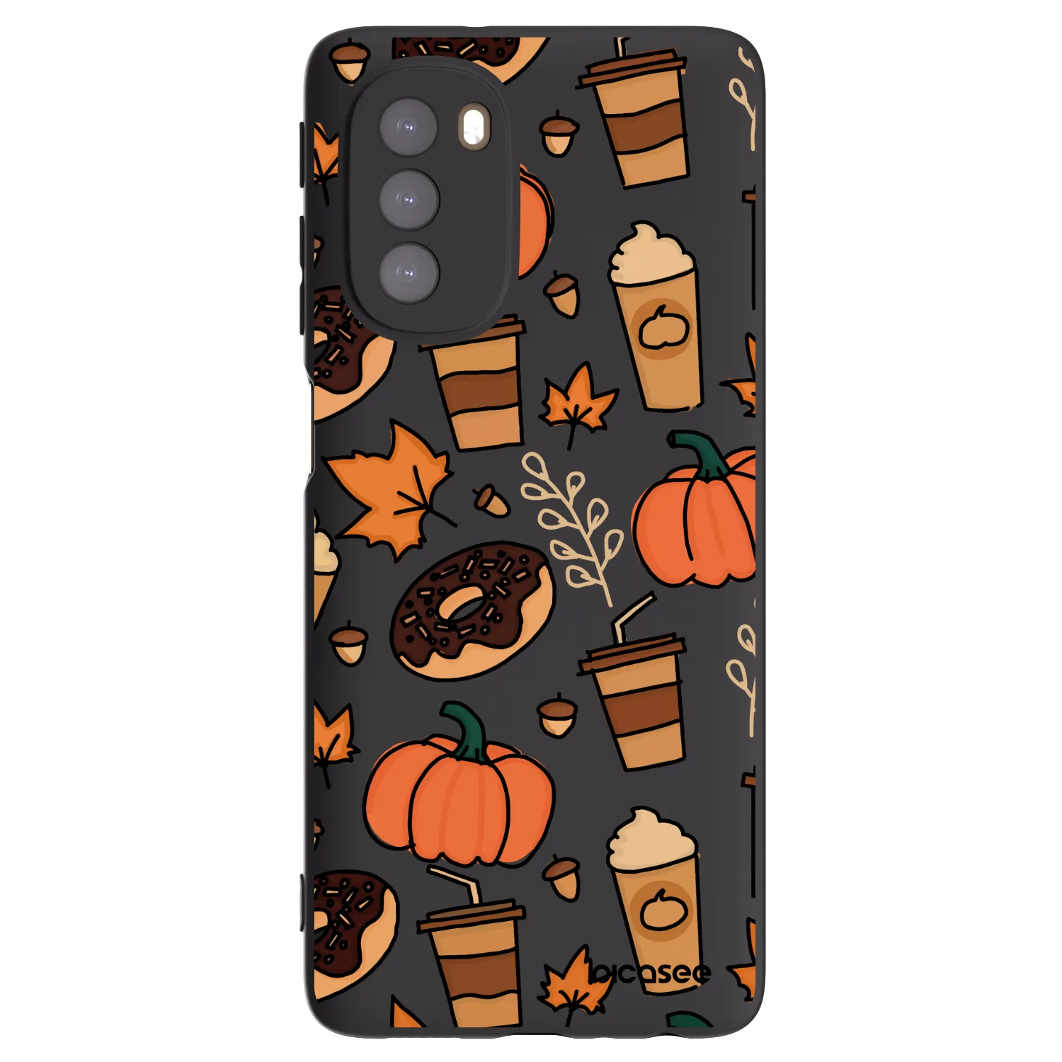 Picasee silikonski črni ovitek za Motorola Moto G51 - Fallovers