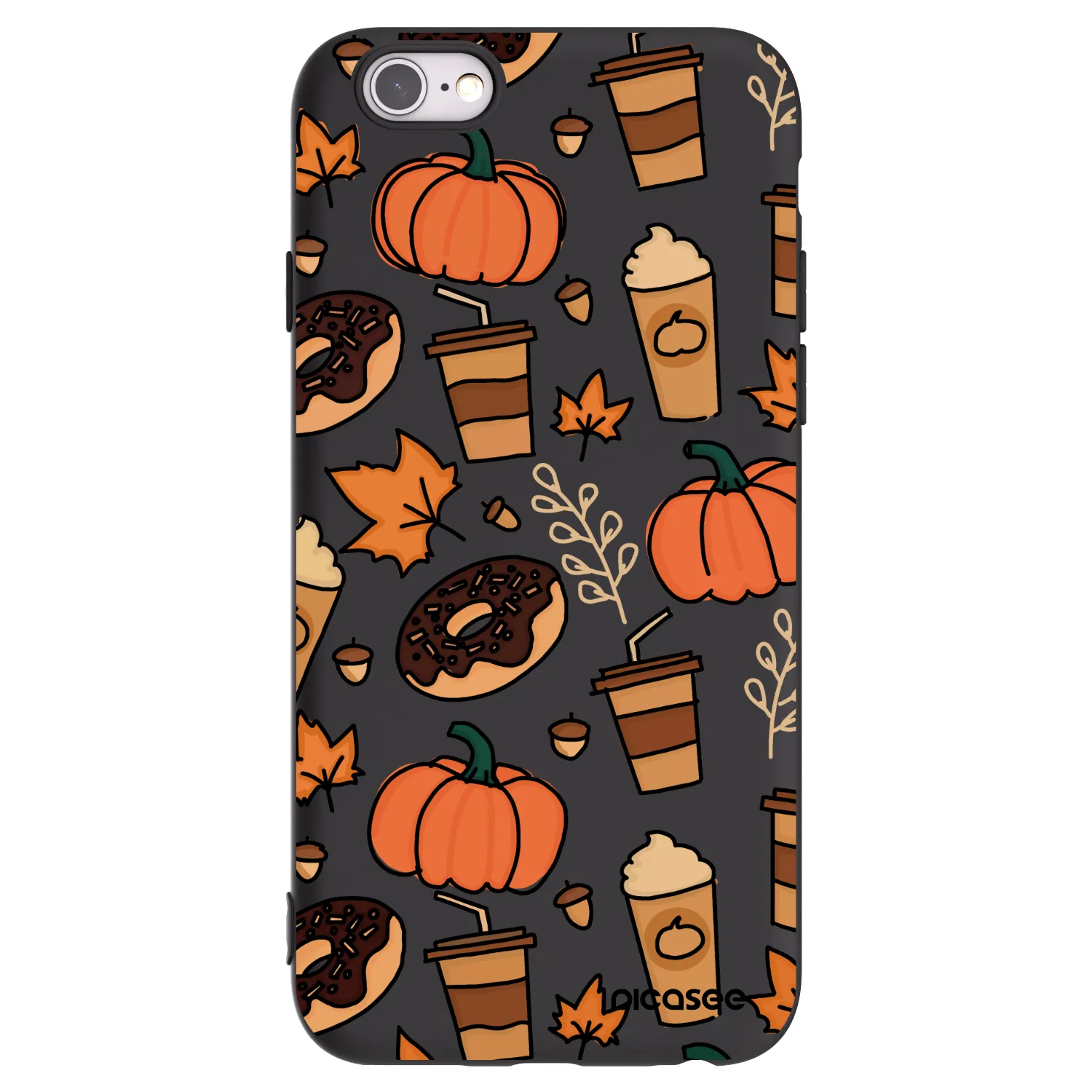 Picasee silikonski črni ovitek za Apple iPhone 6/6S - Fallovers