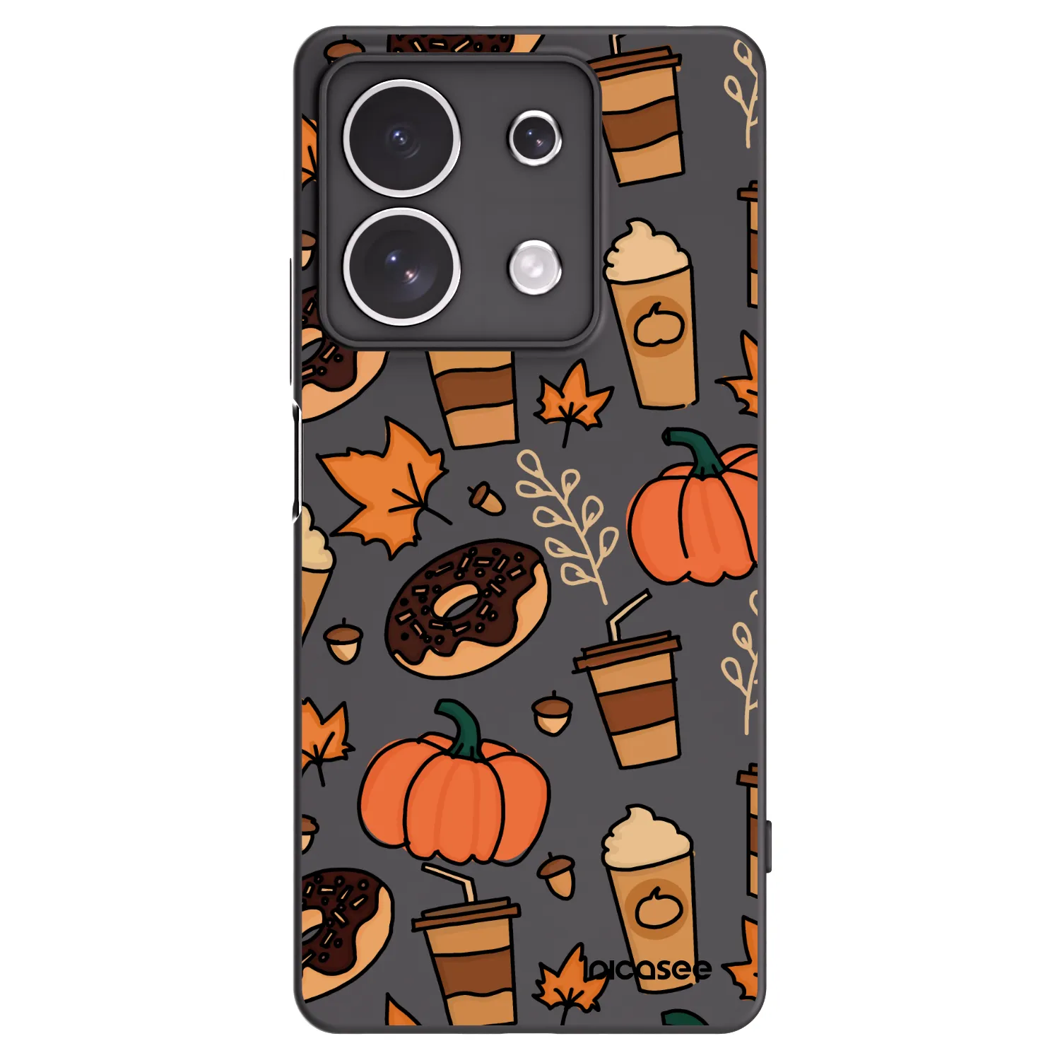 Picasee silikonski črni ovitek za Xiaomi Redmi Note 13 4G - Fallovers
