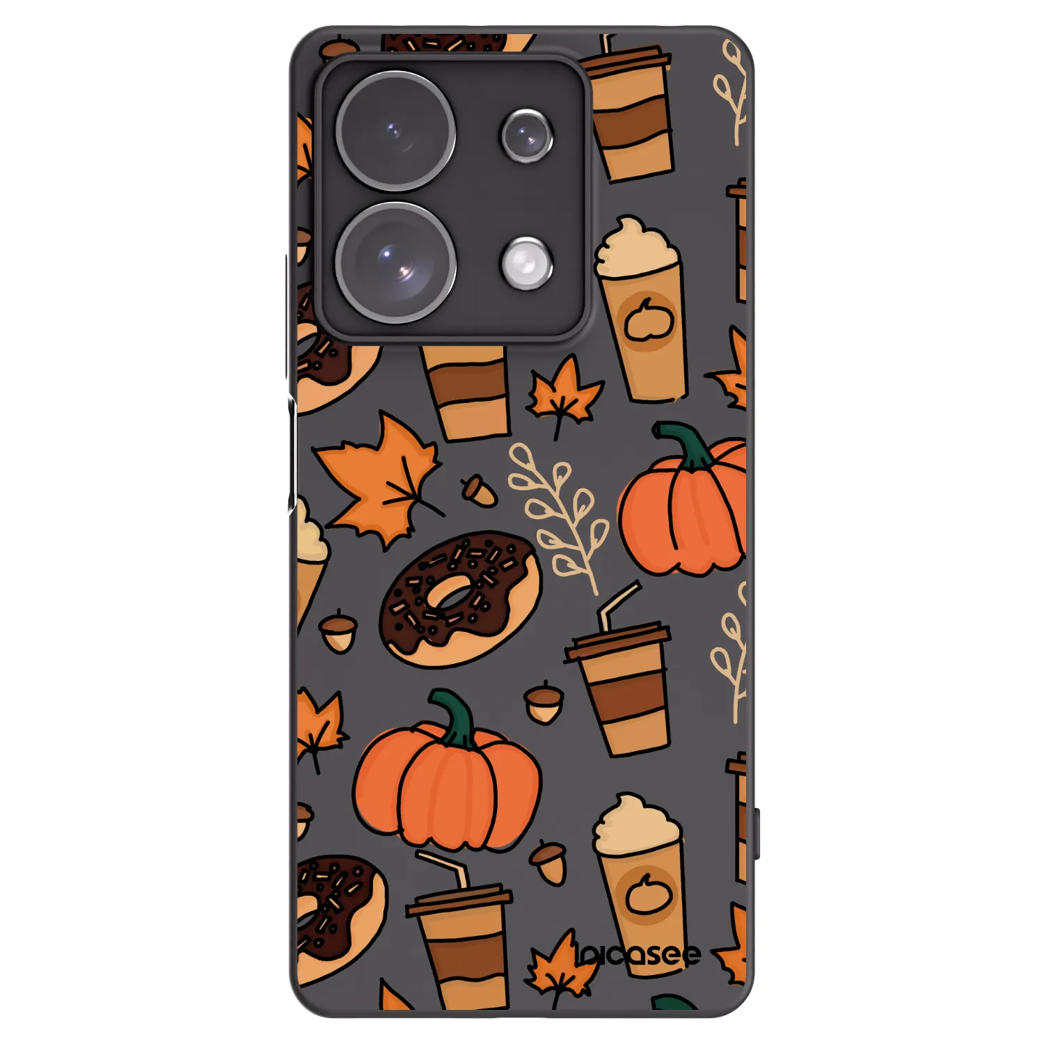 Picasee silikonski črni ovitek za Xiaomi Redmi Note 13 Pro 4G - Fallovers