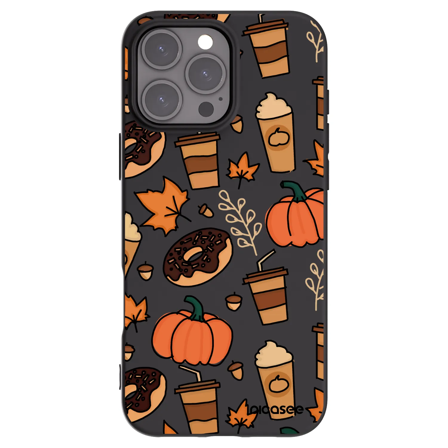 Picasee silikonski črni ovitek za Apple iPhone 16 Pro Max - Fallovers