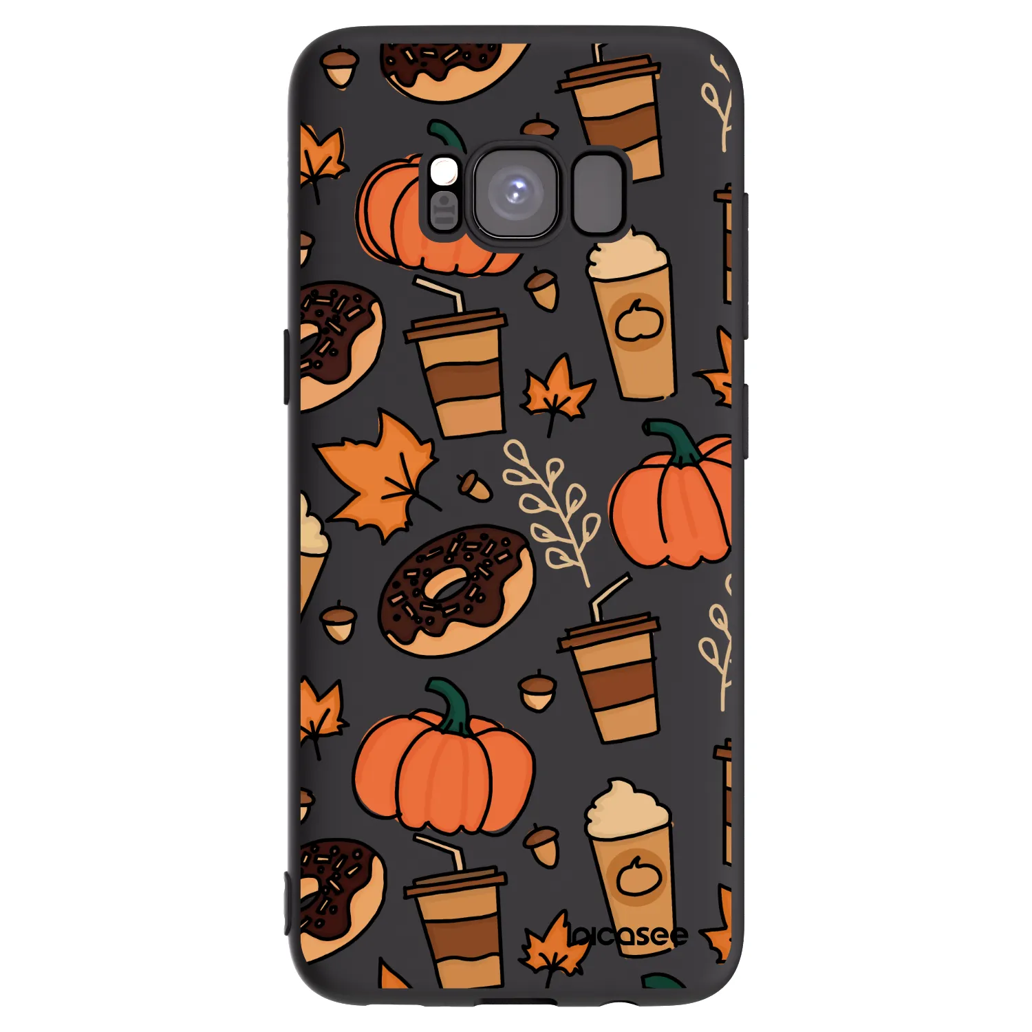 Picasee silikonski črni ovitek za Samsung Galaxy S8 G950F - Fallovers