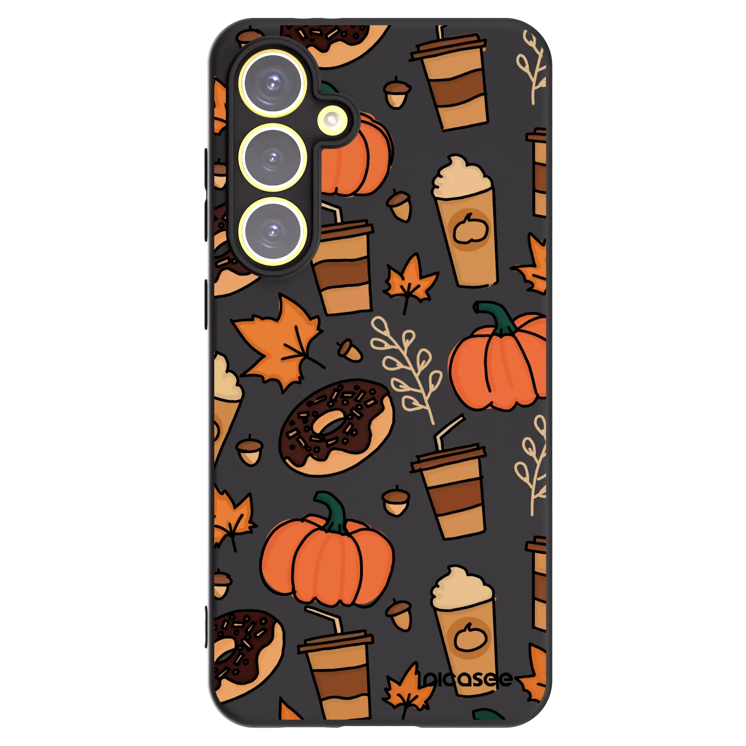 Picasee silikonski črni ovitek za Samsung Galaxy S24 FE S721B - Fallovers