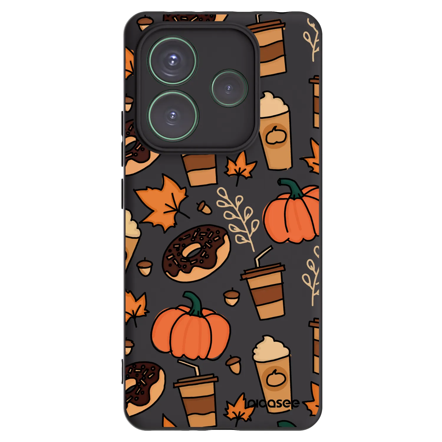 Picasee silikonski črni ovitek za Xiaomi Redmi Note 14 5G - Fallovers