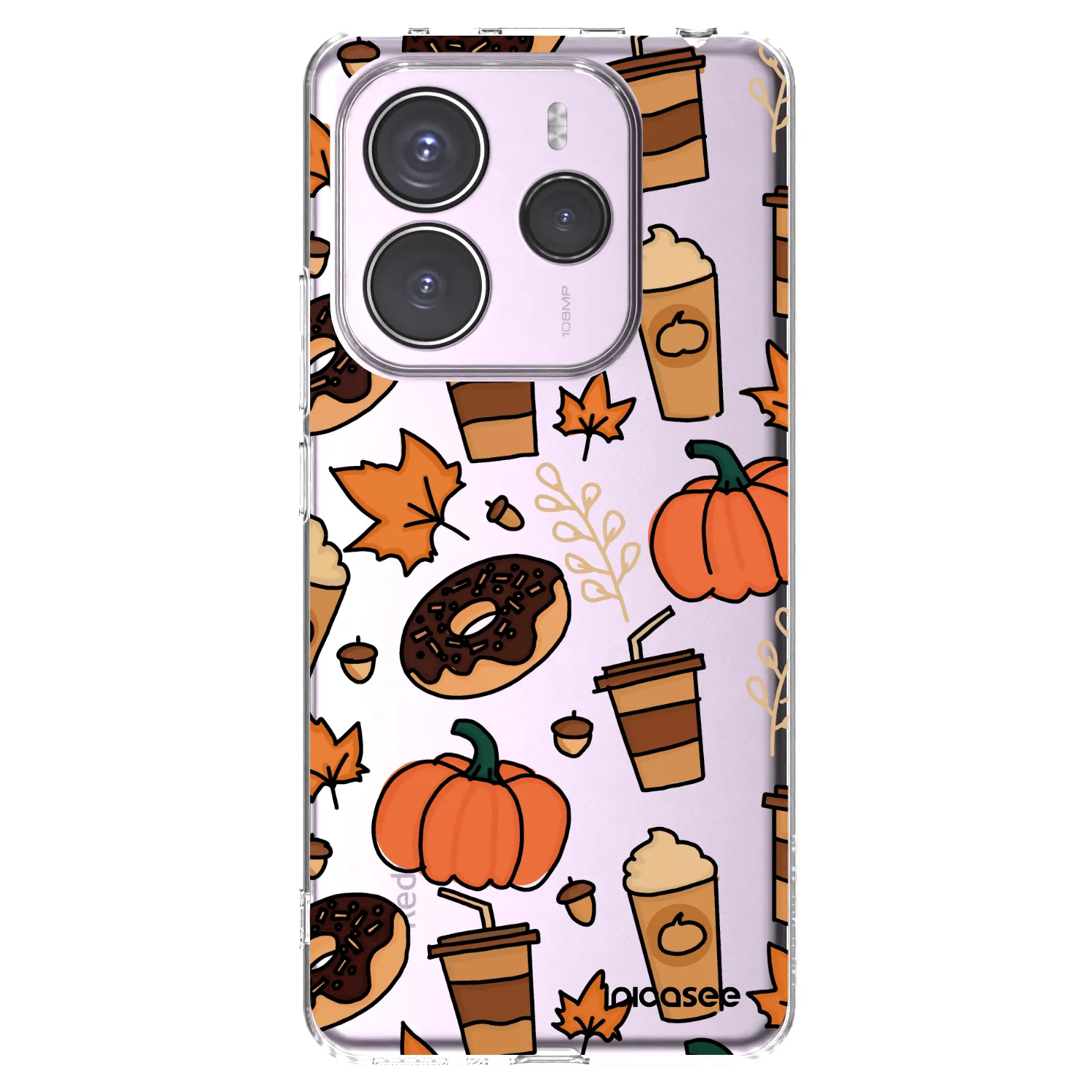 Picasee silikonski prozorni ovitek za Xiaomi Redmi Note 14 5G - Fallovers