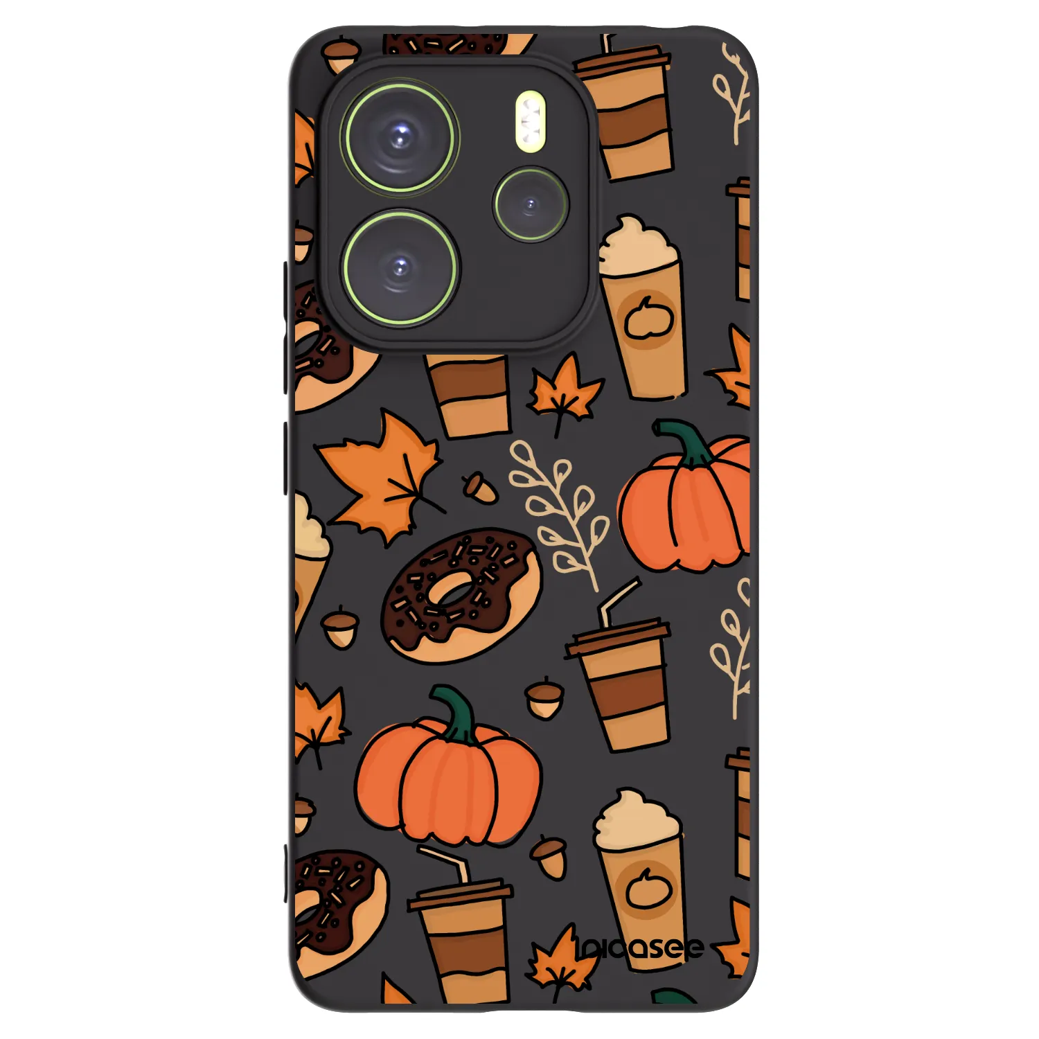 Picasee silikonski črni ovitek za Xiaomi Redmi Note 14 4G - Fallovers