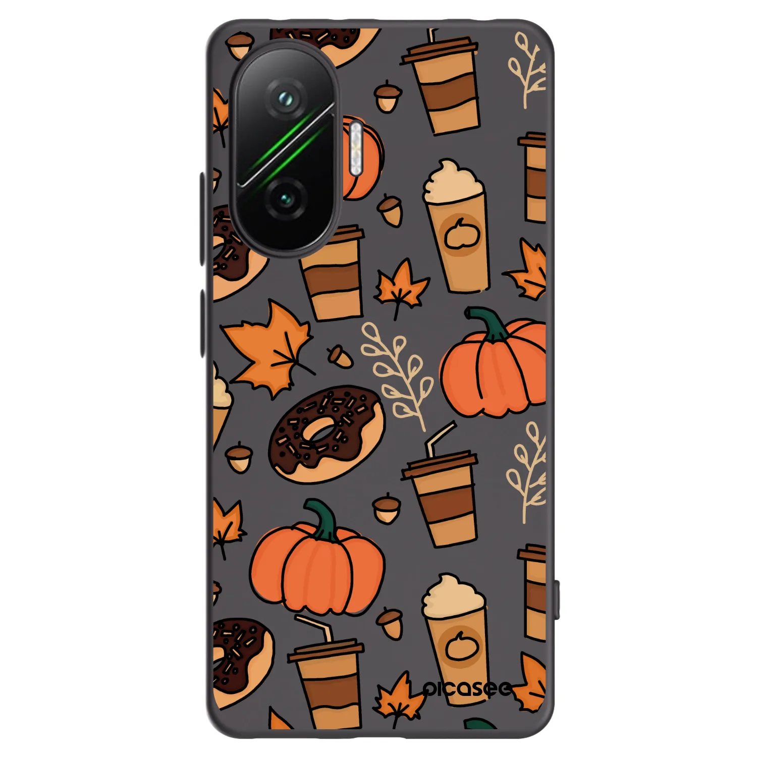 Picasee silikonski črni ovitek za Xiaomi Poco F7 5G - Fallovers