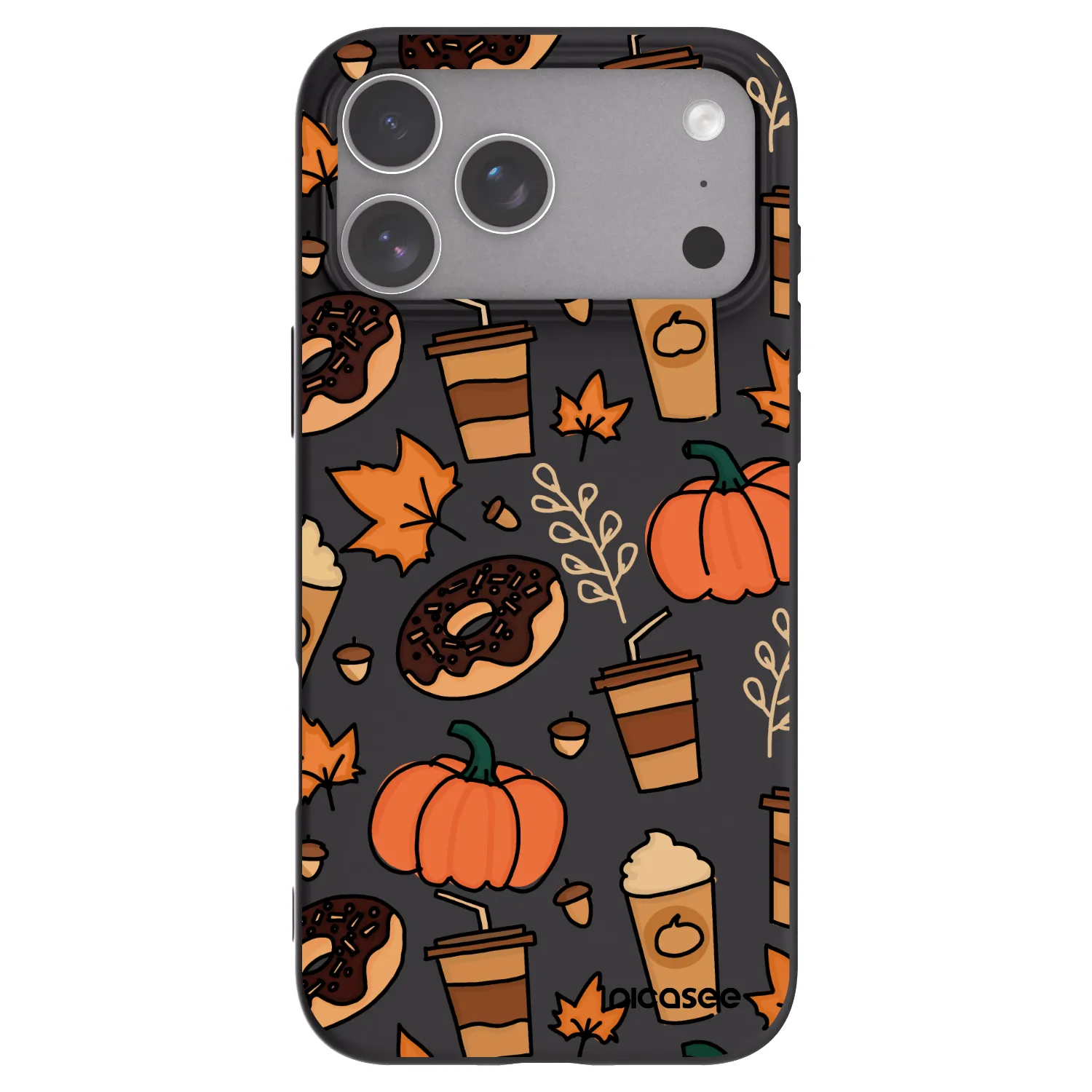 Picasee silikonski črni ovitek za Apple iPhone 18 Pro Max - Fallovers