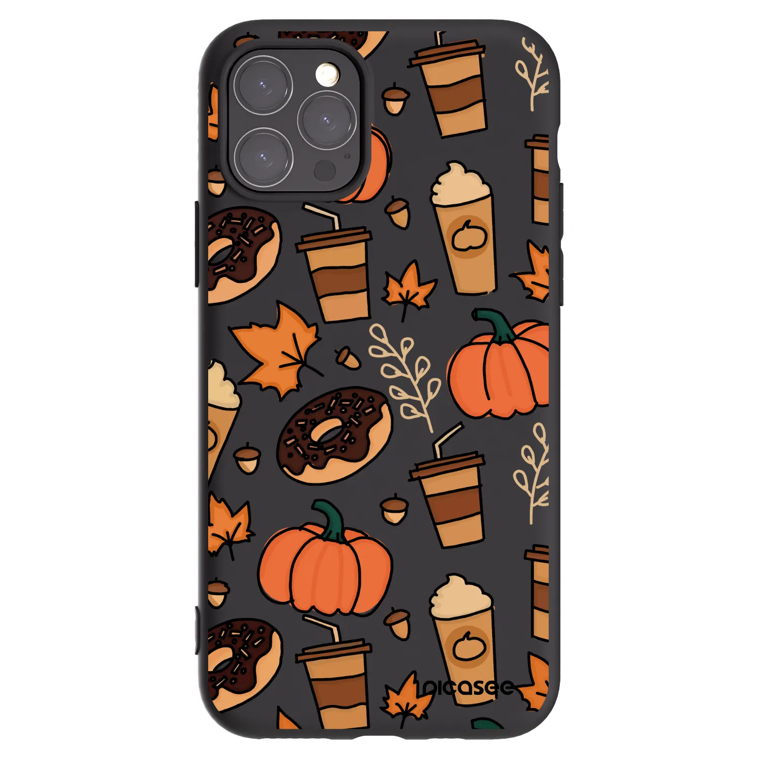 Picasee silikonski črni ovitek za Apple iPhone 11 Pro - Fallovers