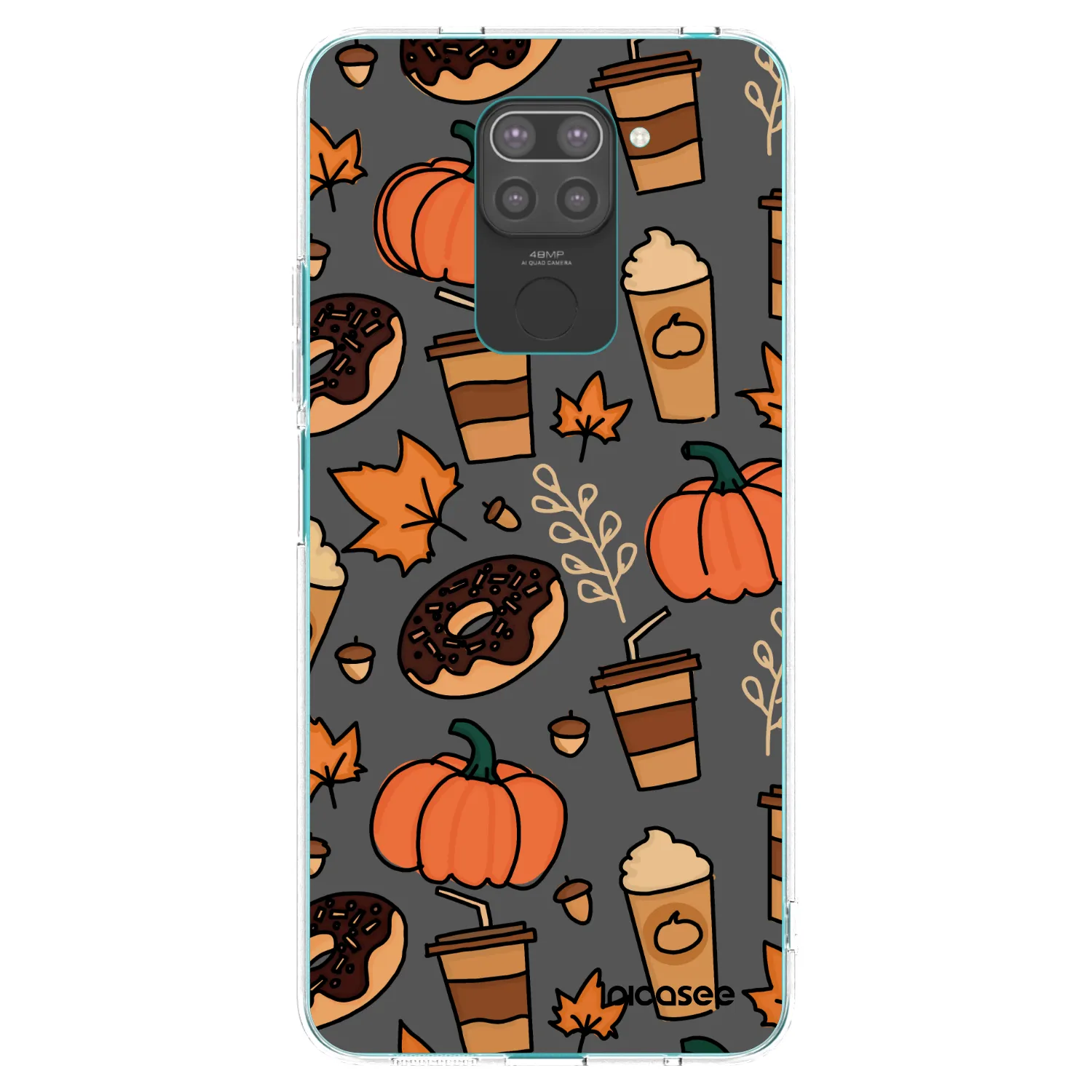 Picasee silikonski črni ovitek za Xiaomi Redmi Note 9 - Fallovers