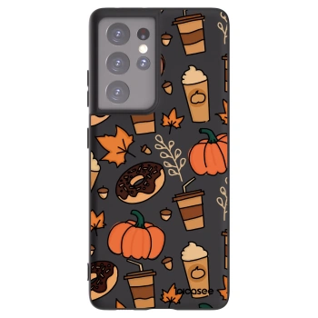 Picasee silikonski črni ovitek za Samsung Galaxy S21 Ultra 5G G998B - Fallovers