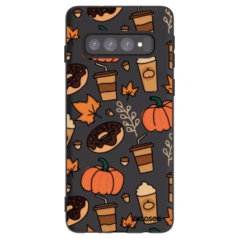Picasee silikonski črni ovitek za Samsung Galaxy S10 G973 - Fallovers