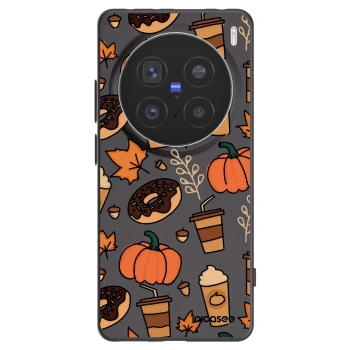 Picasee silikonski črni ovitek za Vivo X200 Pro - Fallovers