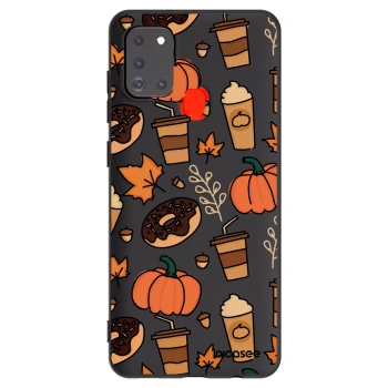 Picasee silikonski črni ovitek za Samsung Galaxy A21s - Fallovers