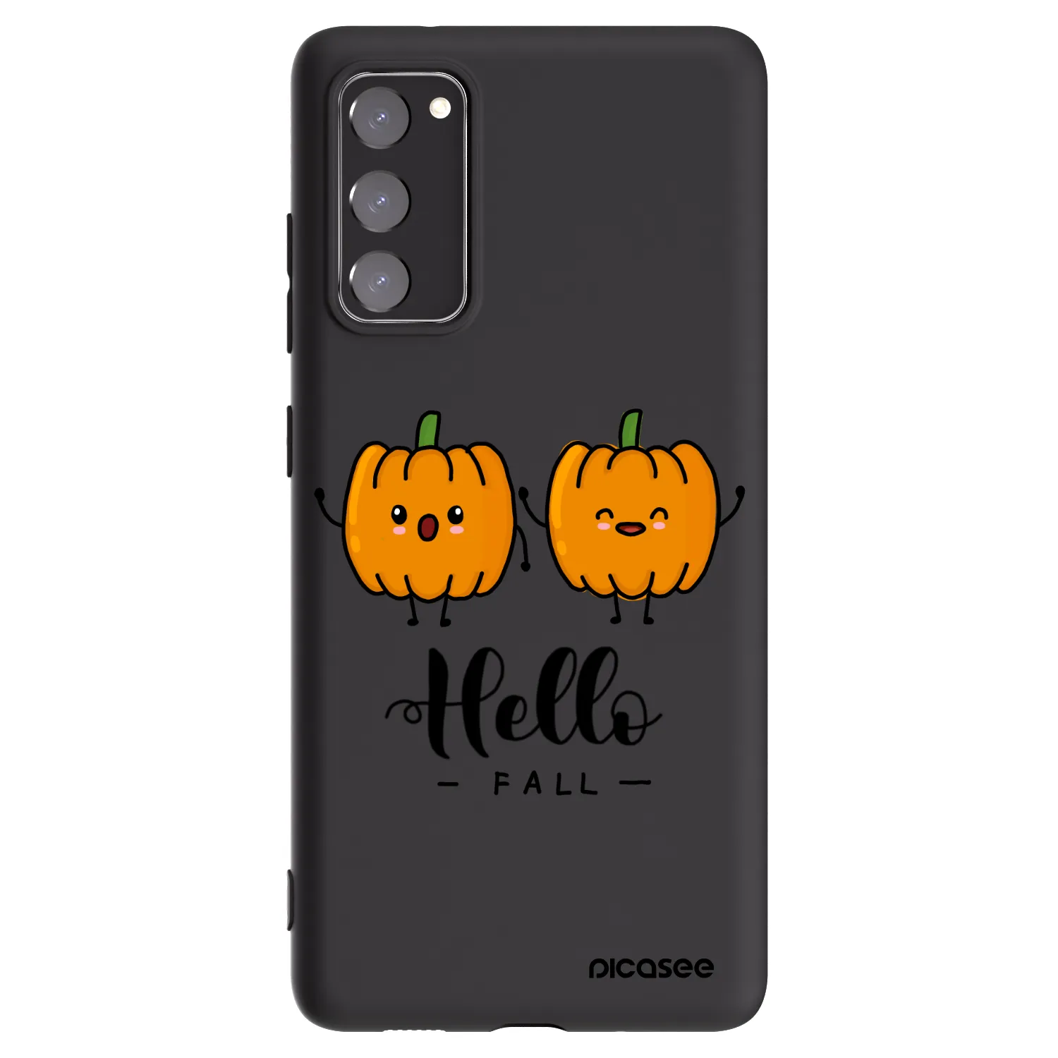 Picasee silikonski črni ovitek za Samsung Galaxy S20 FE - Hallo Fall