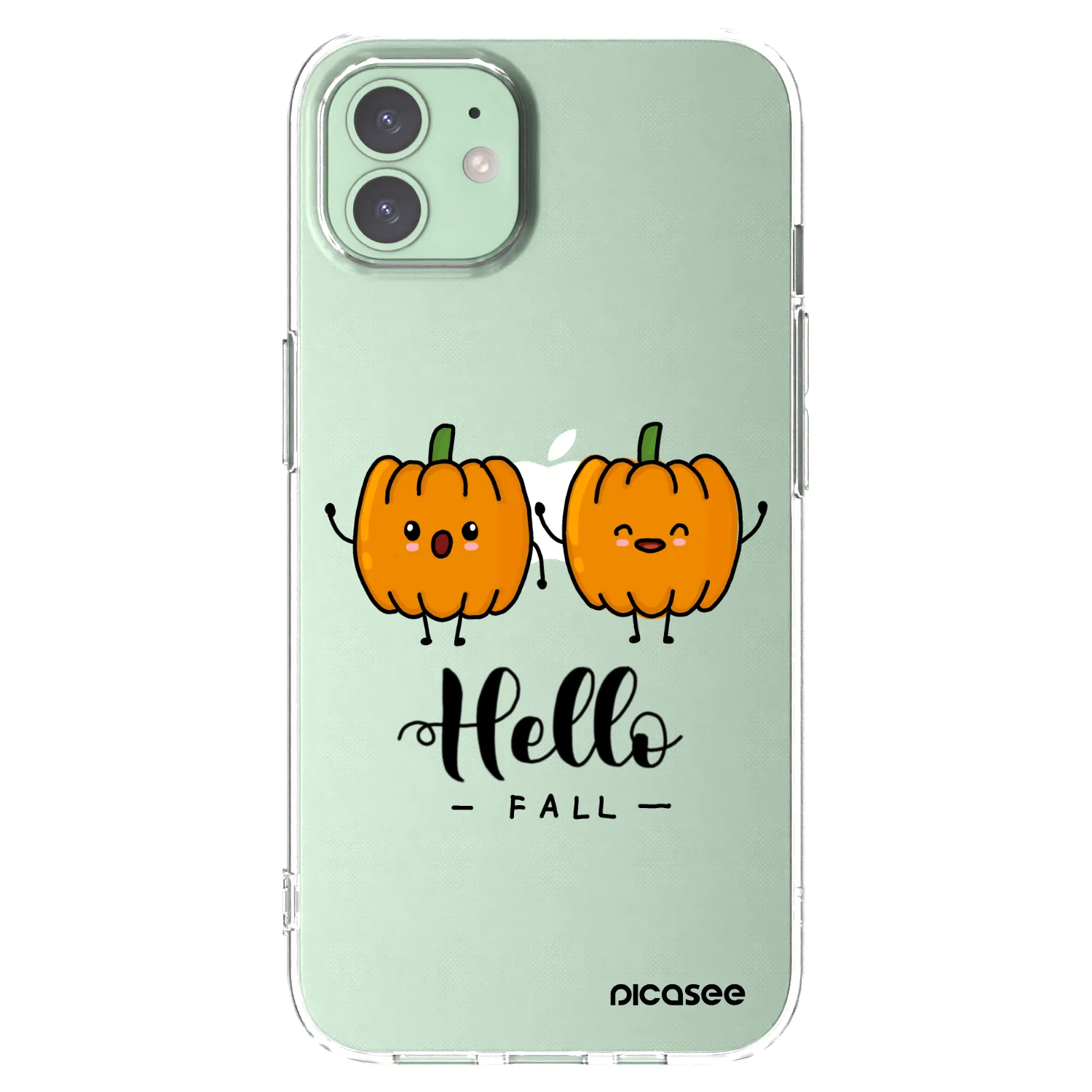Picasee silikonski prozorni ovitek za Apple iPhone 12 - Hallo Fall