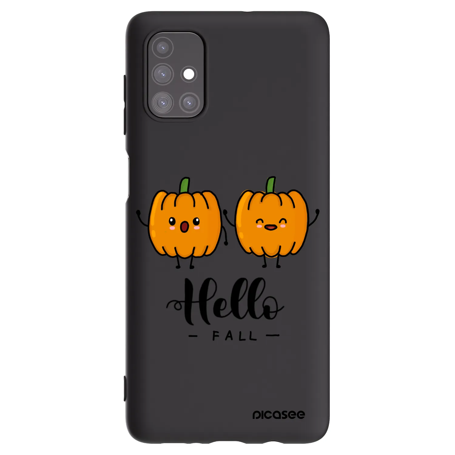 Picasee silikonski črni ovitek za Samsung Galaxy M51 M515F - Hallo Fall