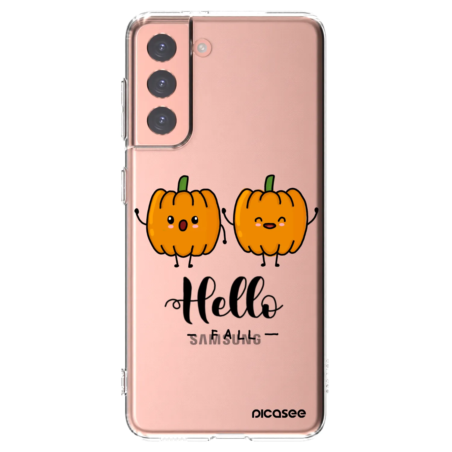 Picasee silikonski prozorni ovitek za Samsung Galaxy S21 5G G991B - Hallo Fall