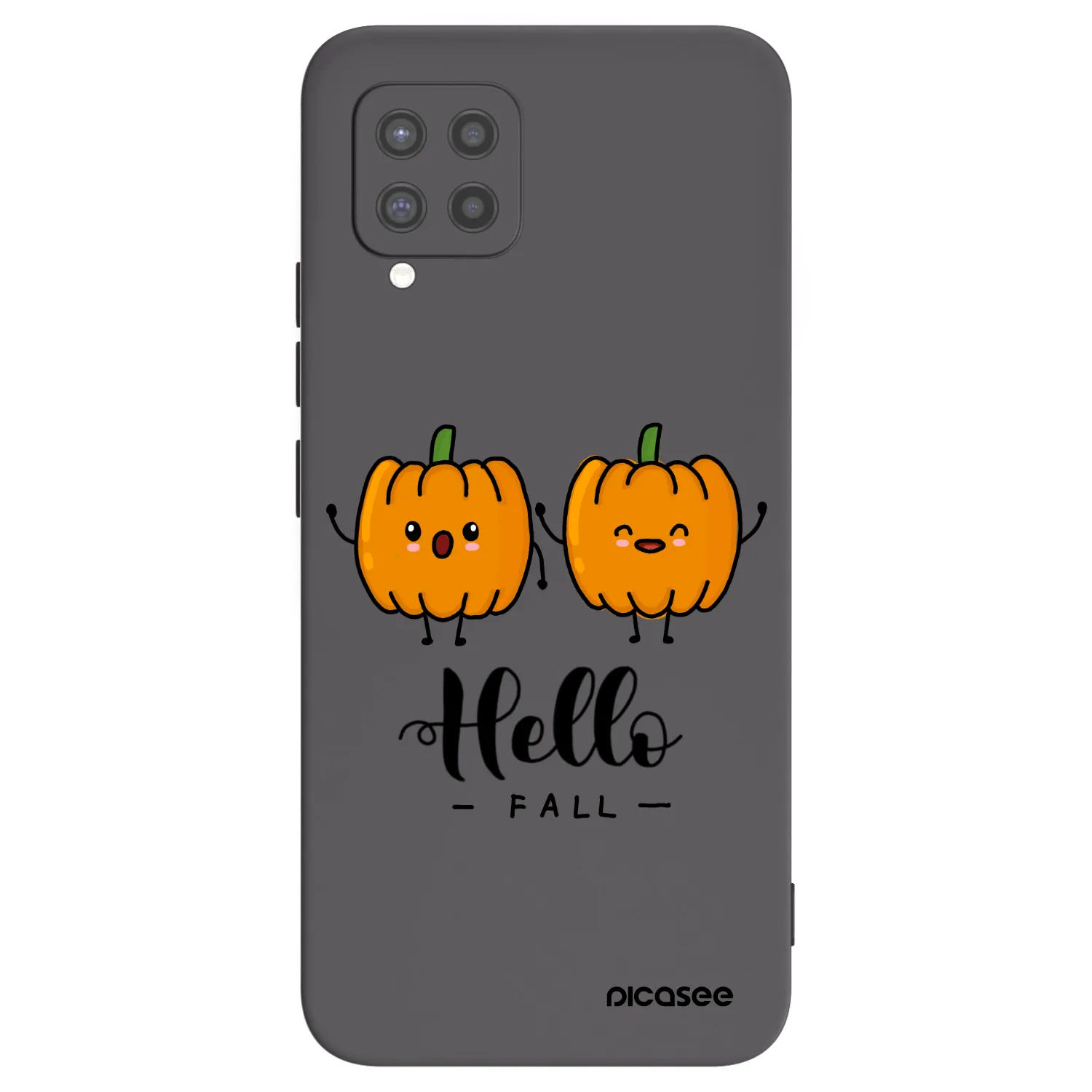 Picasee silikonski črni ovitek za Samsung Galaxy A42 A426B - Hallo Fall