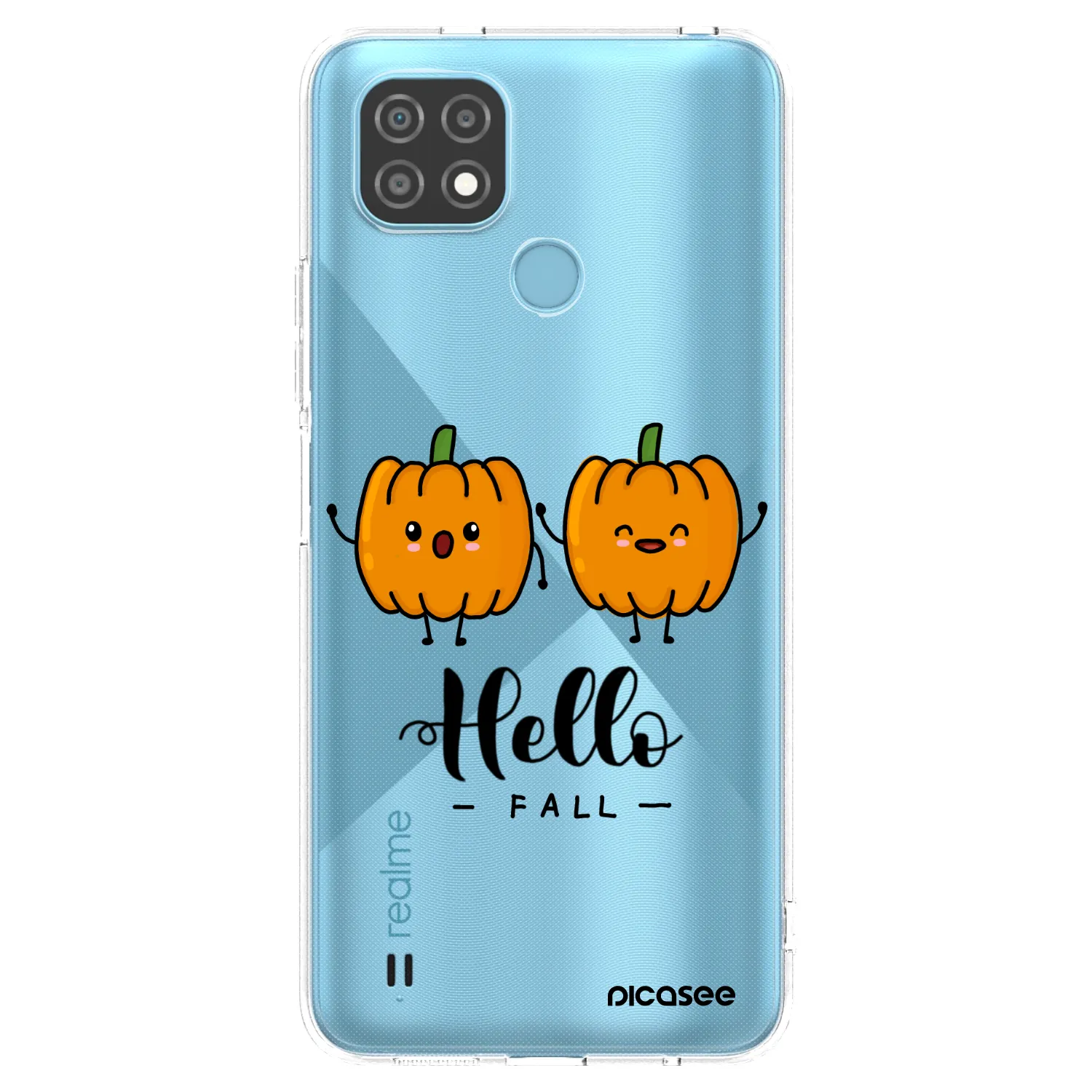 Picasee silikonski prozorni ovitek za Realme C21 - Hallo Fall