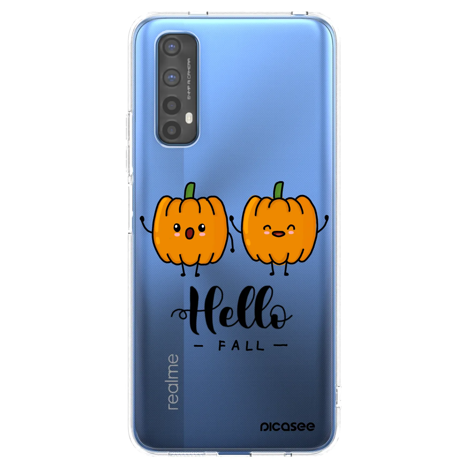 Picasee silikonski prozorni ovitek za Realme 7 - Hallo Fall