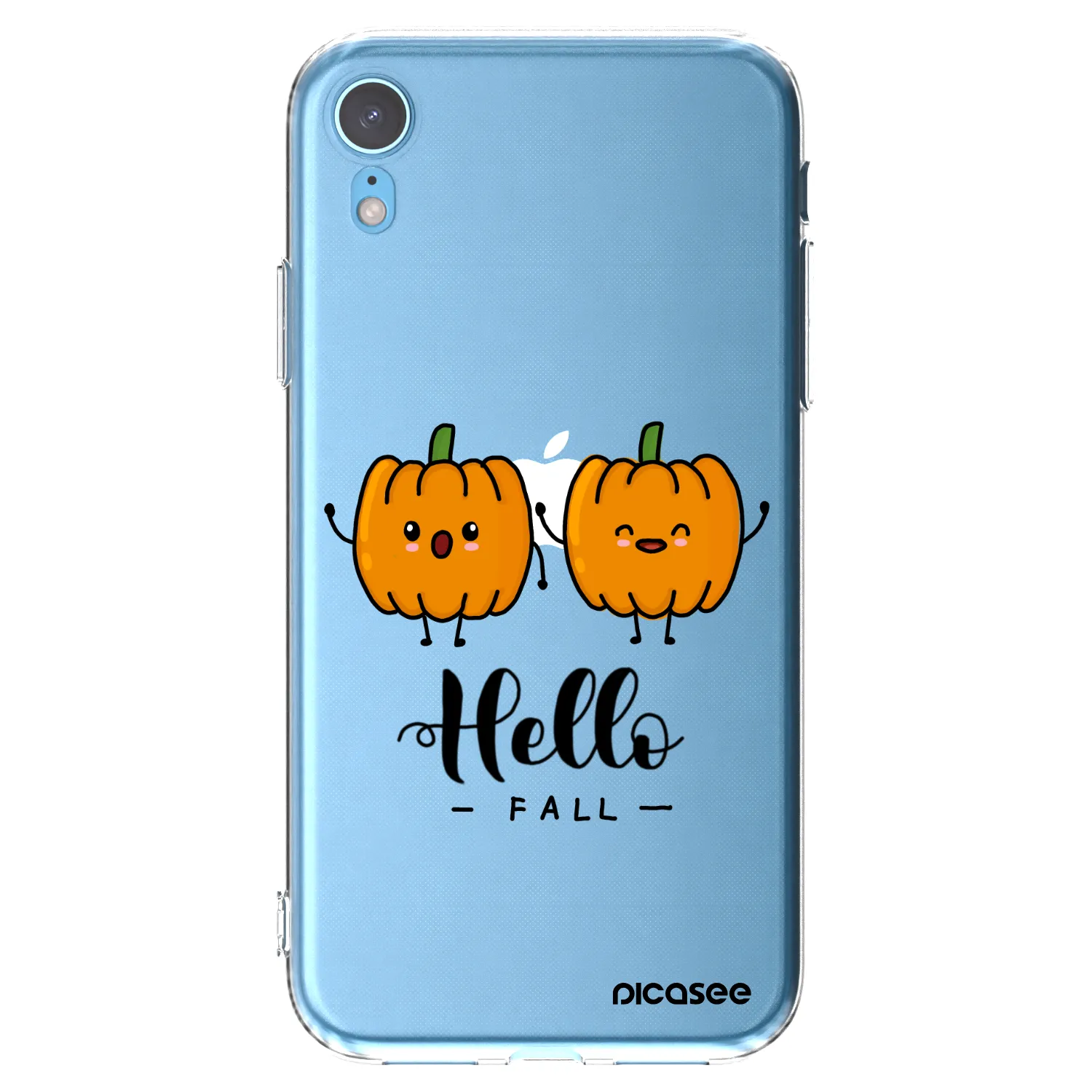 Picasee silikonski prozorni ovitek za Apple iPhone XR - Hallo Fall