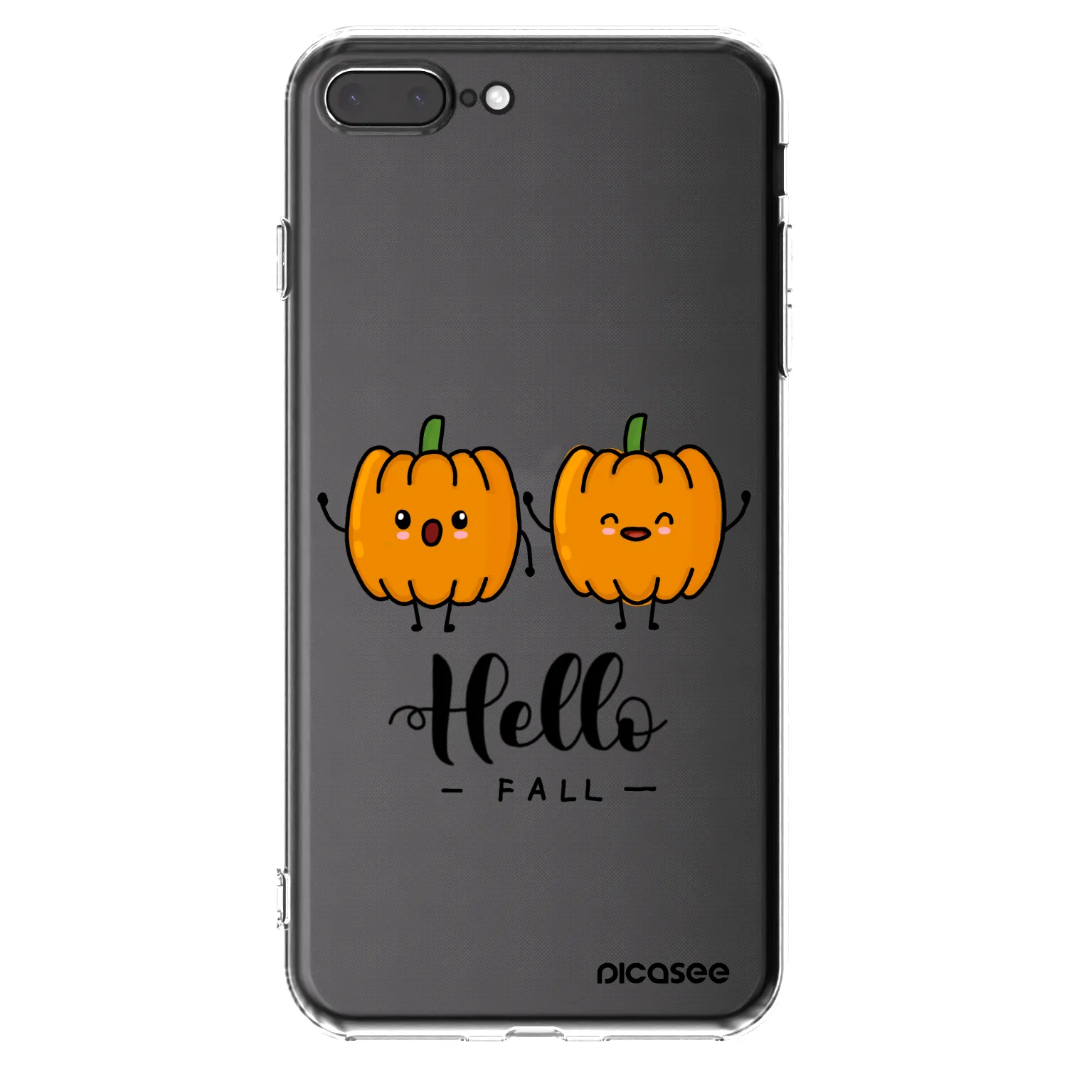 Picasee silikonski prozorni ovitek za Apple iPhone 7 Plus - Hallo Fall