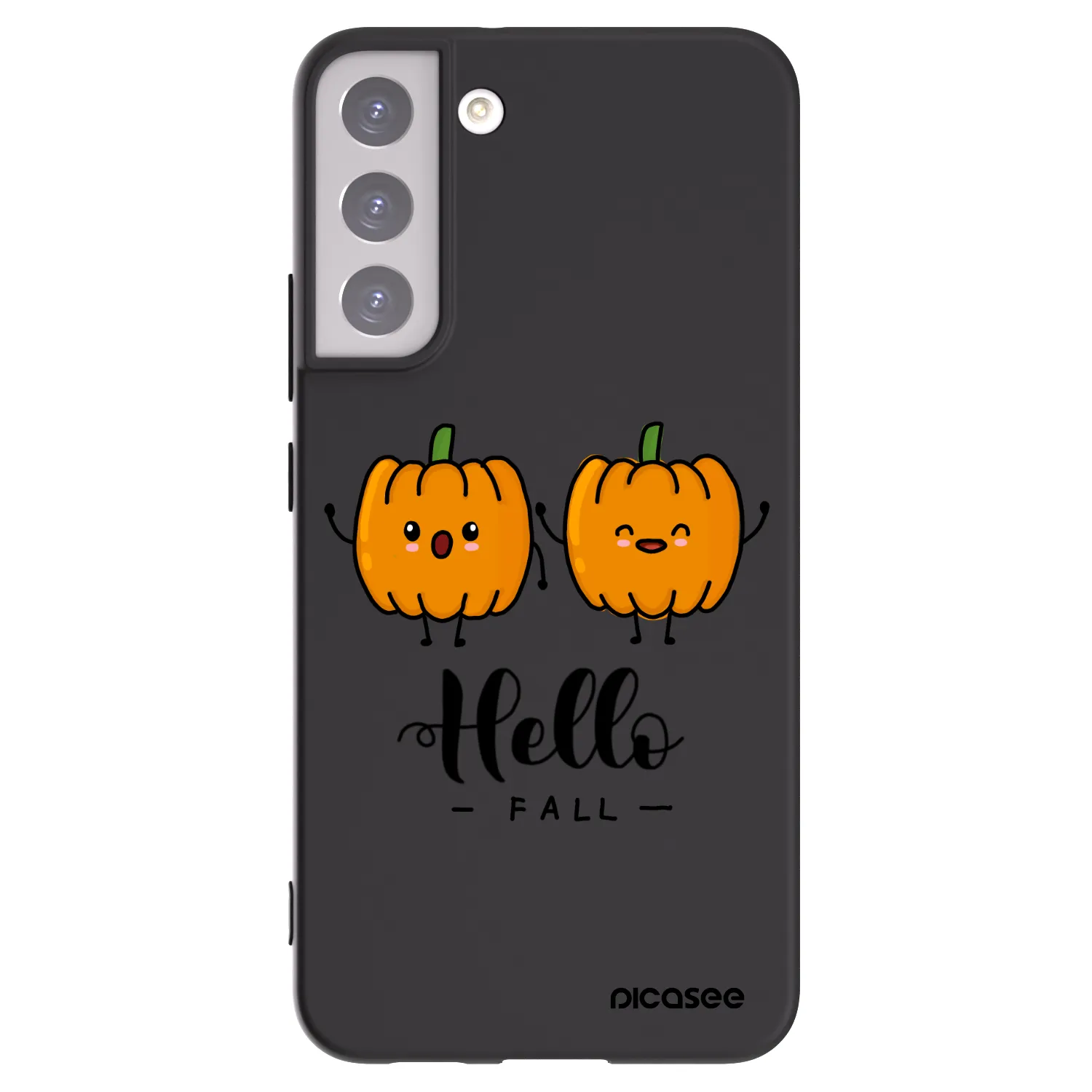 Picasee silikonski črni ovitek za Samsung Galaxy S22+ 5G - Hallo Fall