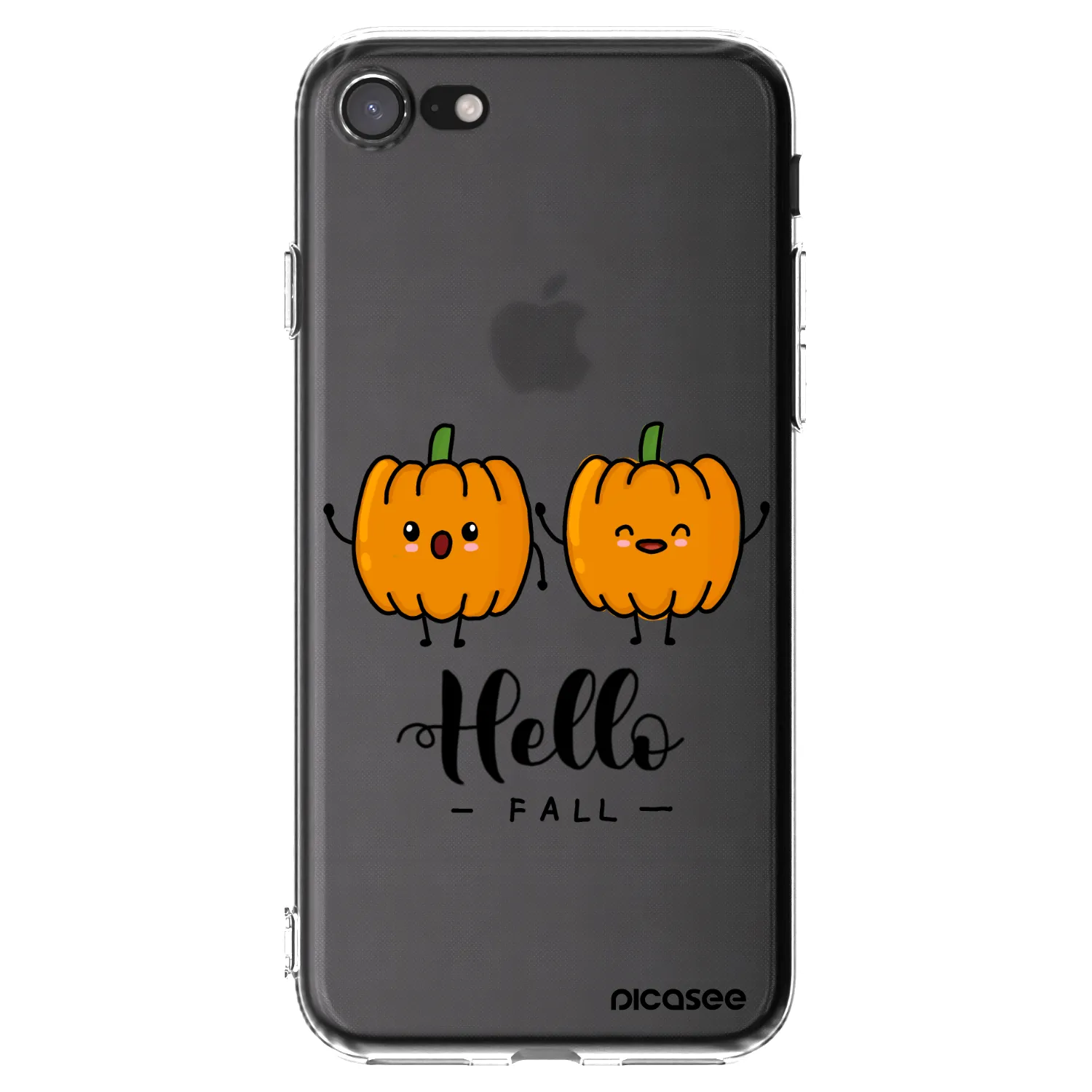 Picasee silikonski prozorni ovitek za Apple iPhone SE 2022 - Hallo Fall